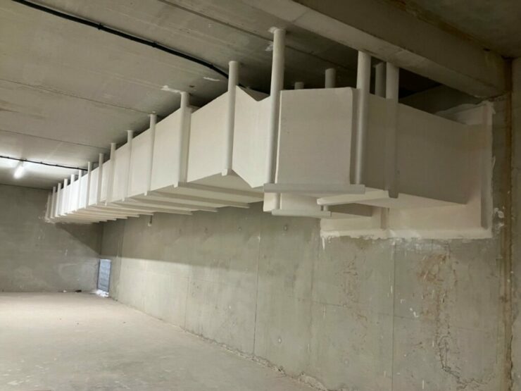 Les conduits de sésenfumage et de ventilation seront installés selon les PV et DTU de la sécurité passive incendie