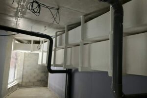 Encoffrement horizontal EI120 superposé coupe-feu