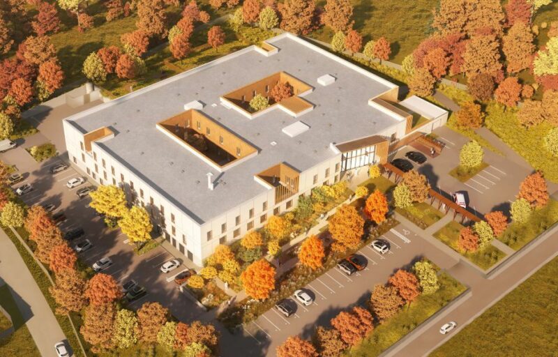 HRJ Bâtiments est intervenu dans la construction de l'hôpital de Lavenet (09 Ariège)