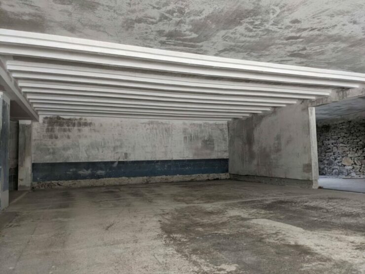 Les renforts plats carbone seront installés selon les PV et DTU de la sécurité passive incendie